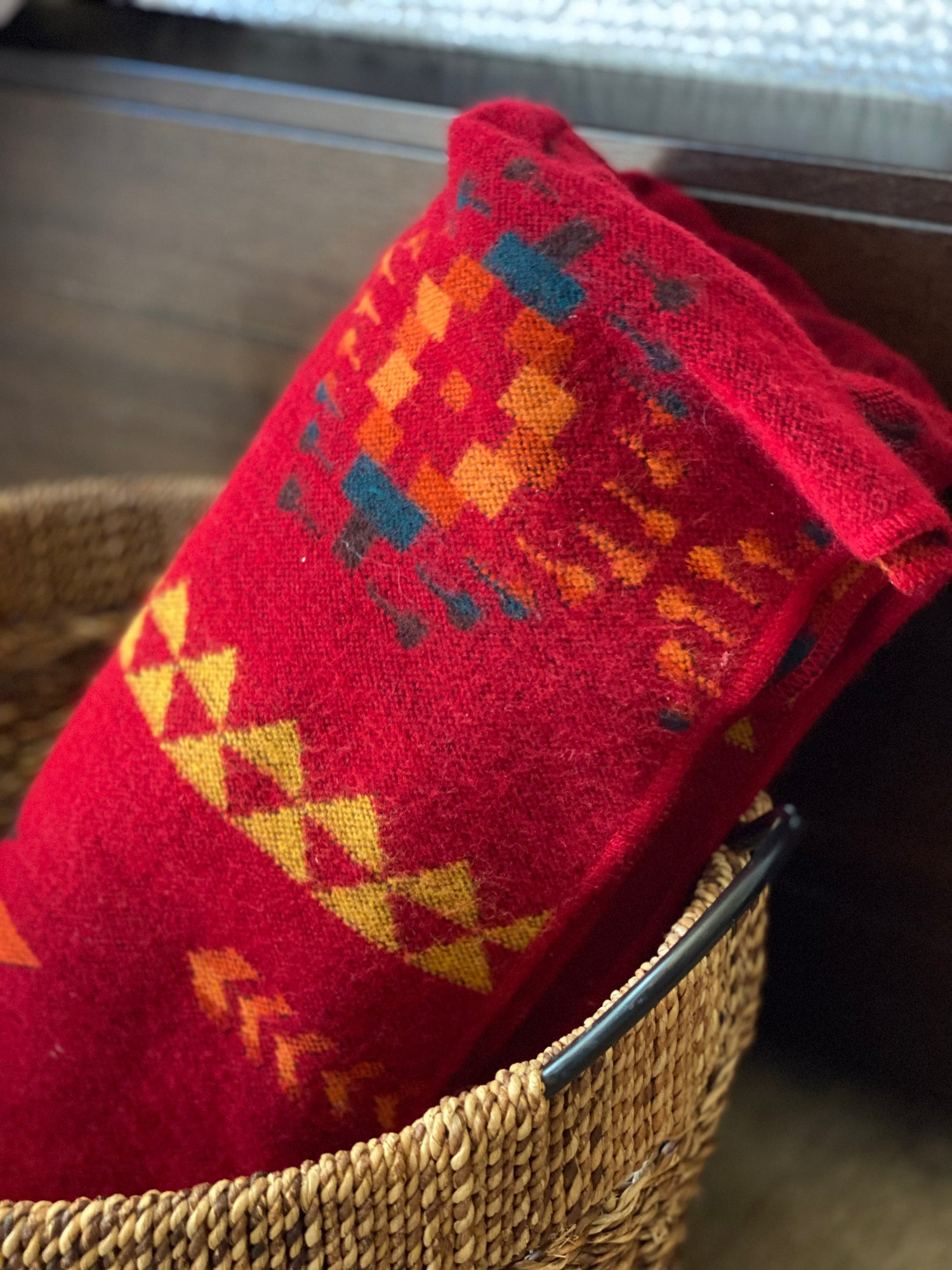 Corazon Wildfire Throw Southwestern Blanket