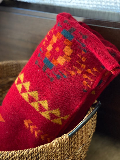 Corazon Wildfire Throw Southwestern Blanket
