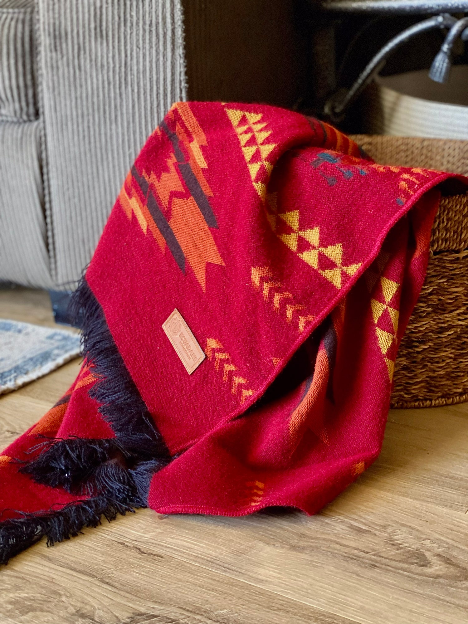 Corazon Wildfire Throw Southwestern Blanket
