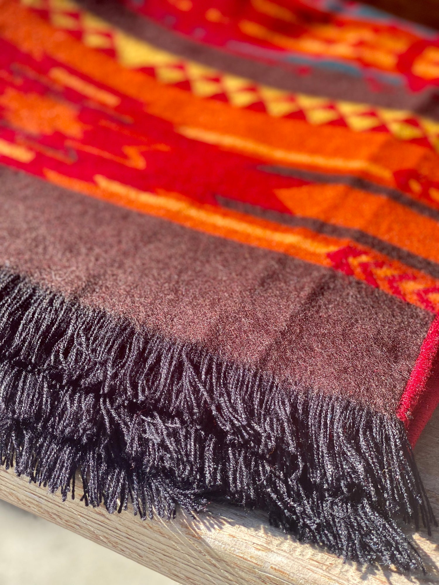 Corazon Wildfire Throw Southwestern Blanket