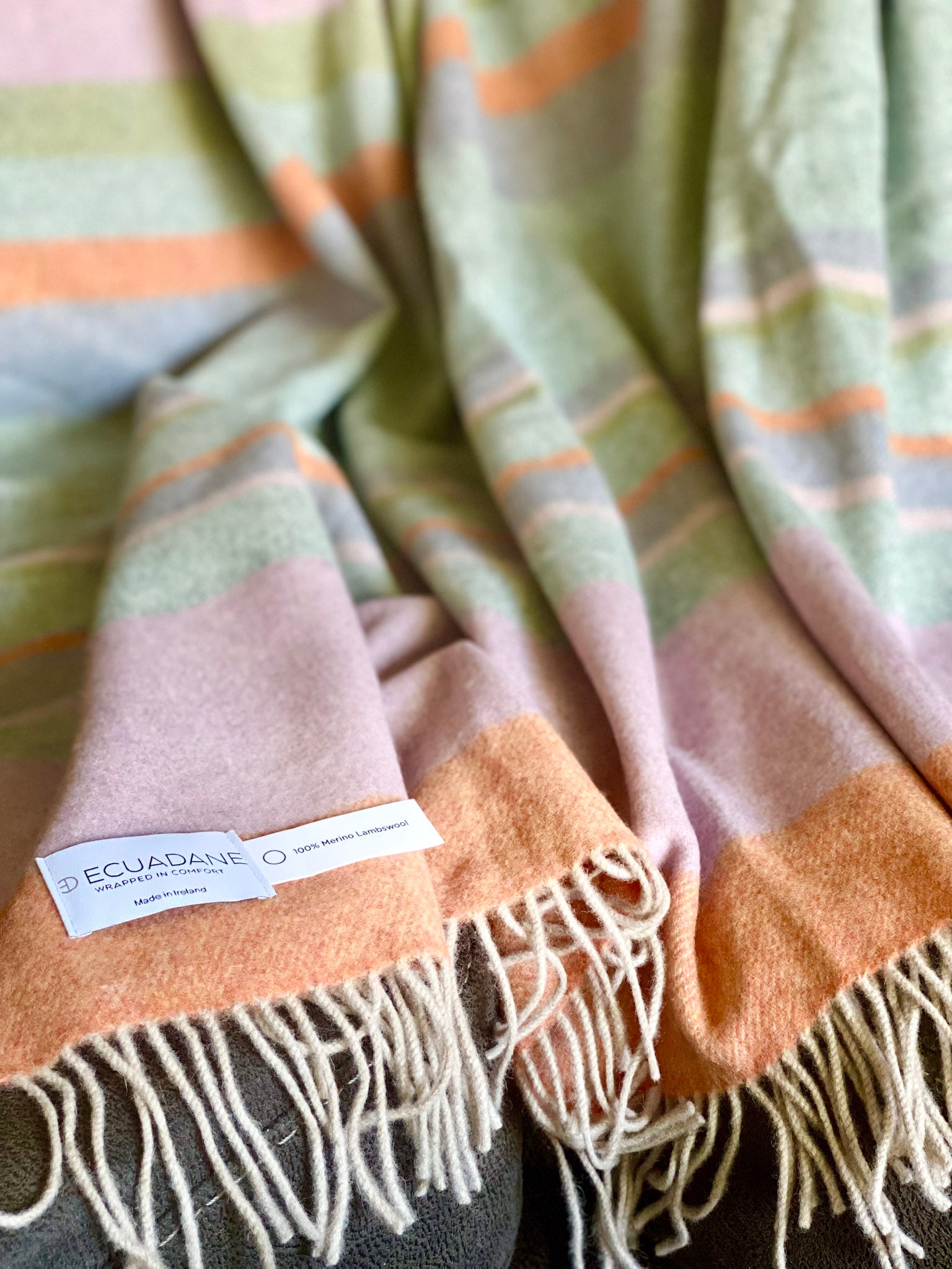 Stripe Merino Wool Throw