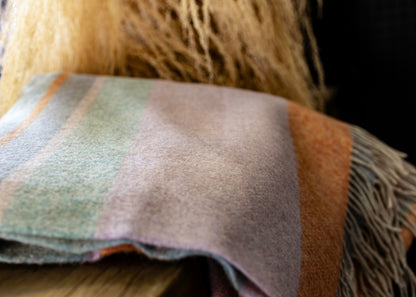 Merino Wool Throw Made in Ireland - Fiadh Elm