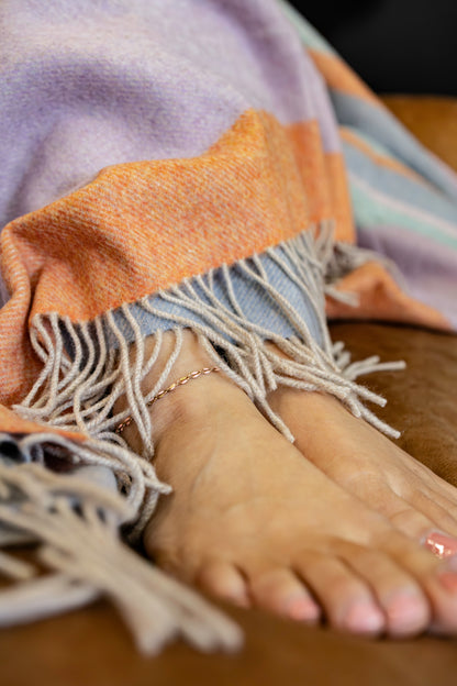 Merino Wool Throw Made in Ireland - Fiadh Elm