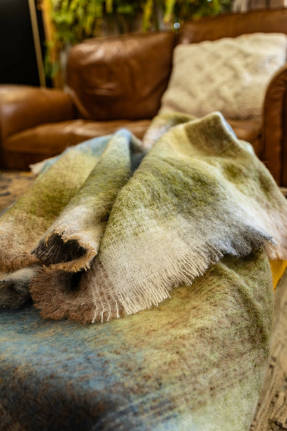 Mohair &amp; Wool Throw Blanket - Cara Rowan