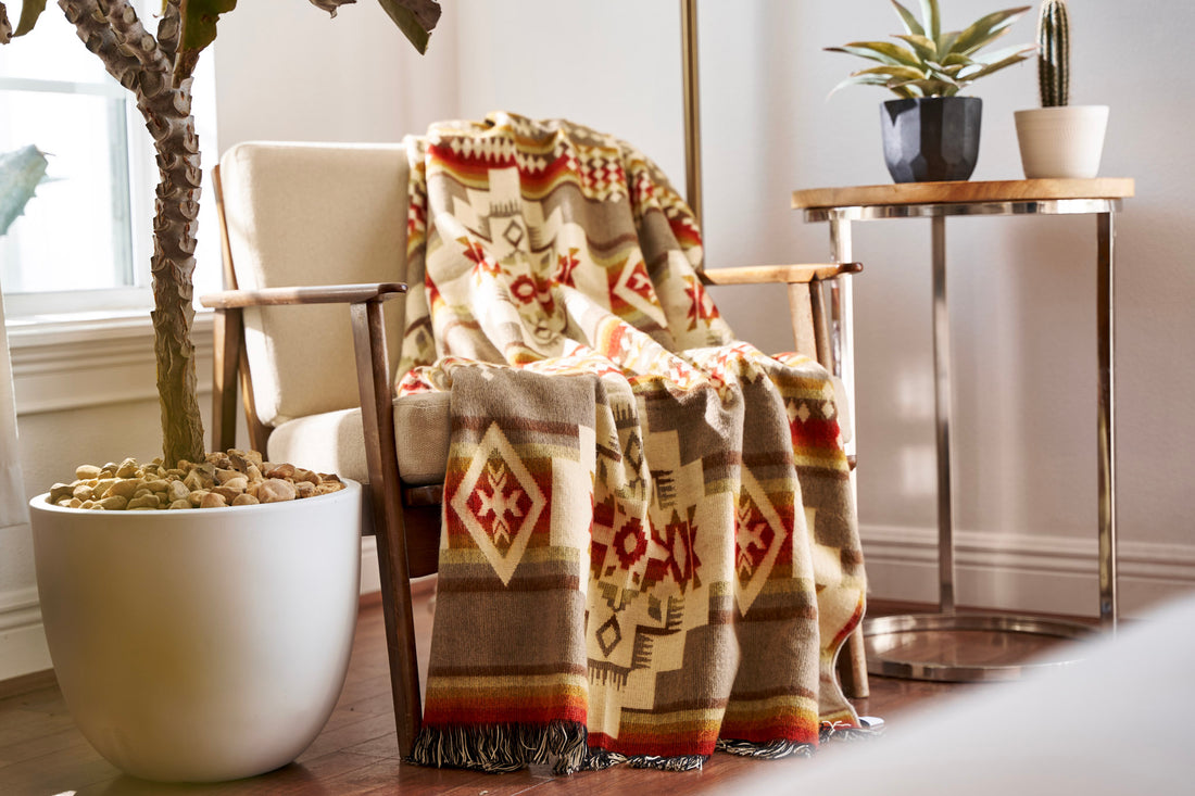 Artisan-Made Southwestern Blanket - Andes Beach Throw