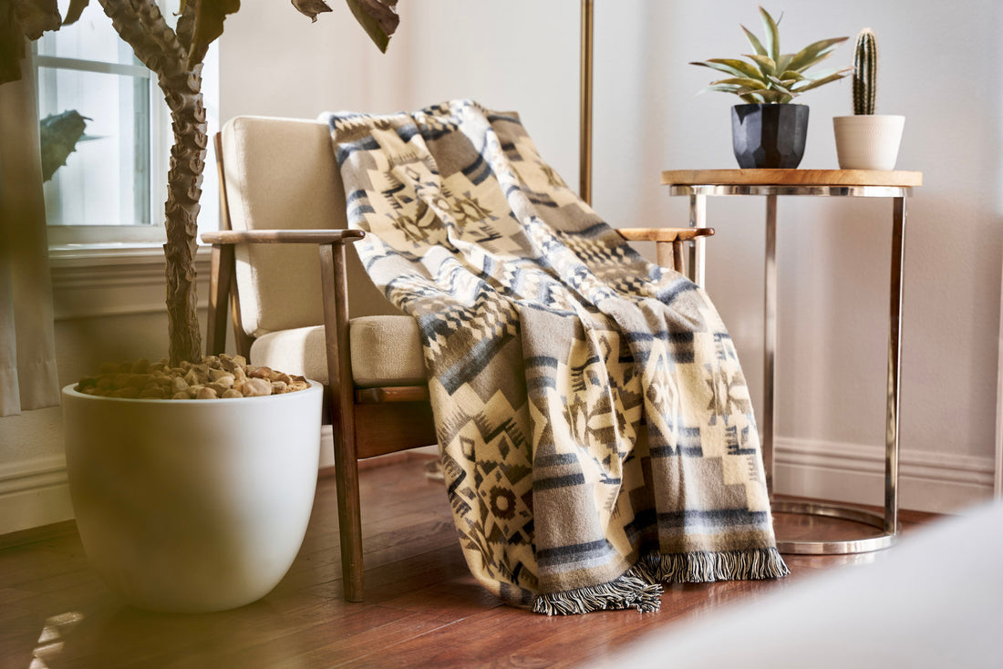 Artisan-Made Southwestern Blanket - Andes Cloud Throw