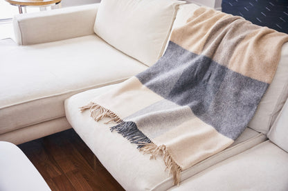 Check Cashmere Throw