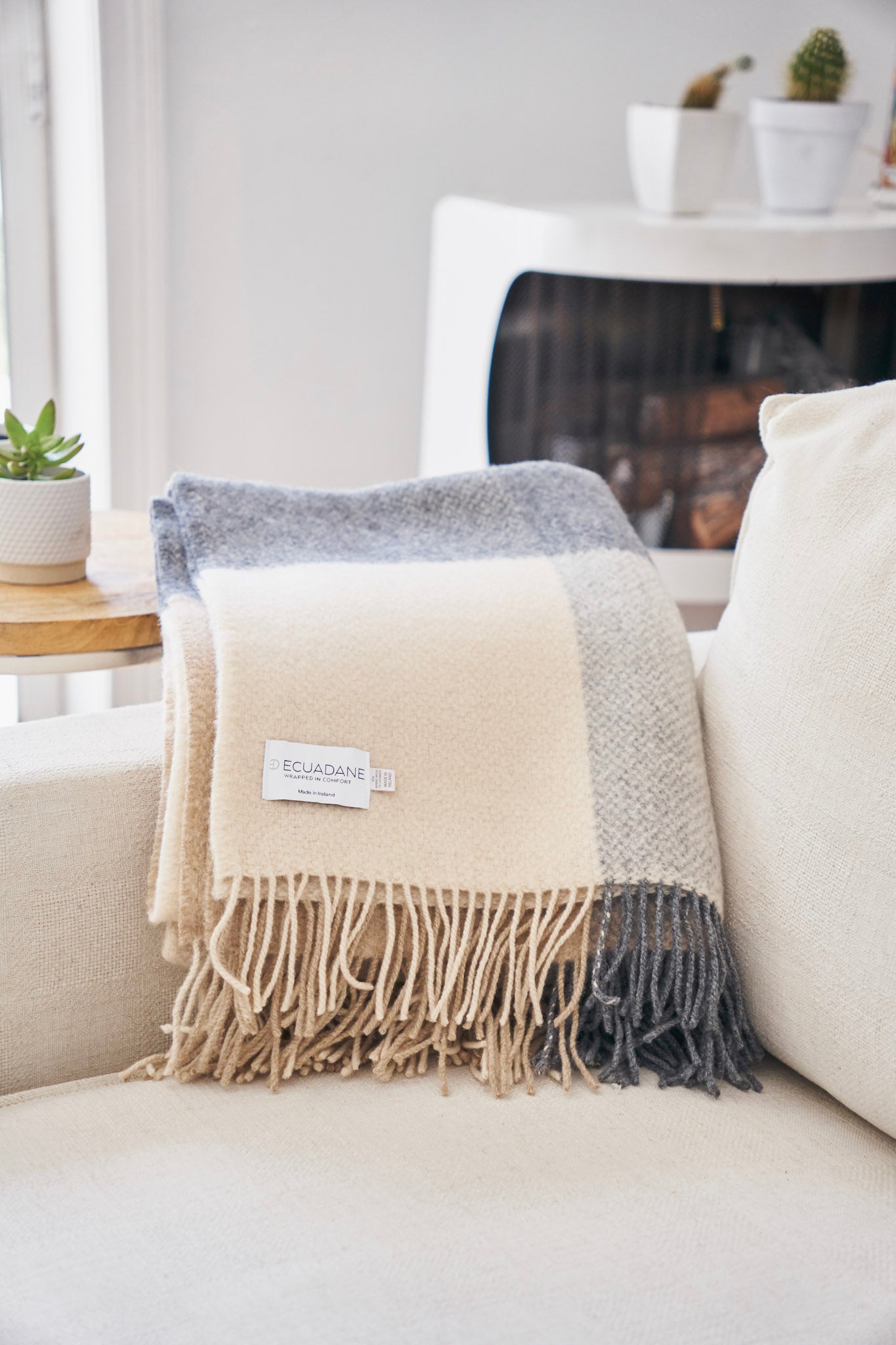 Merino Wool and Cashmere Throw - Aoife Willow