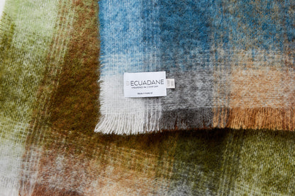 Plaid Mohair Throw