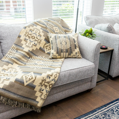 Artisan-Made Southwestern Blanket - Andes Cloud Throw