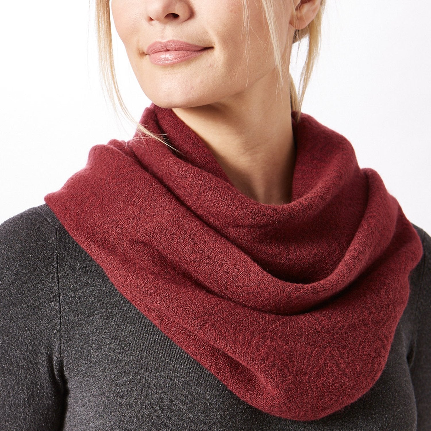 Burgundy Infinity Scarf