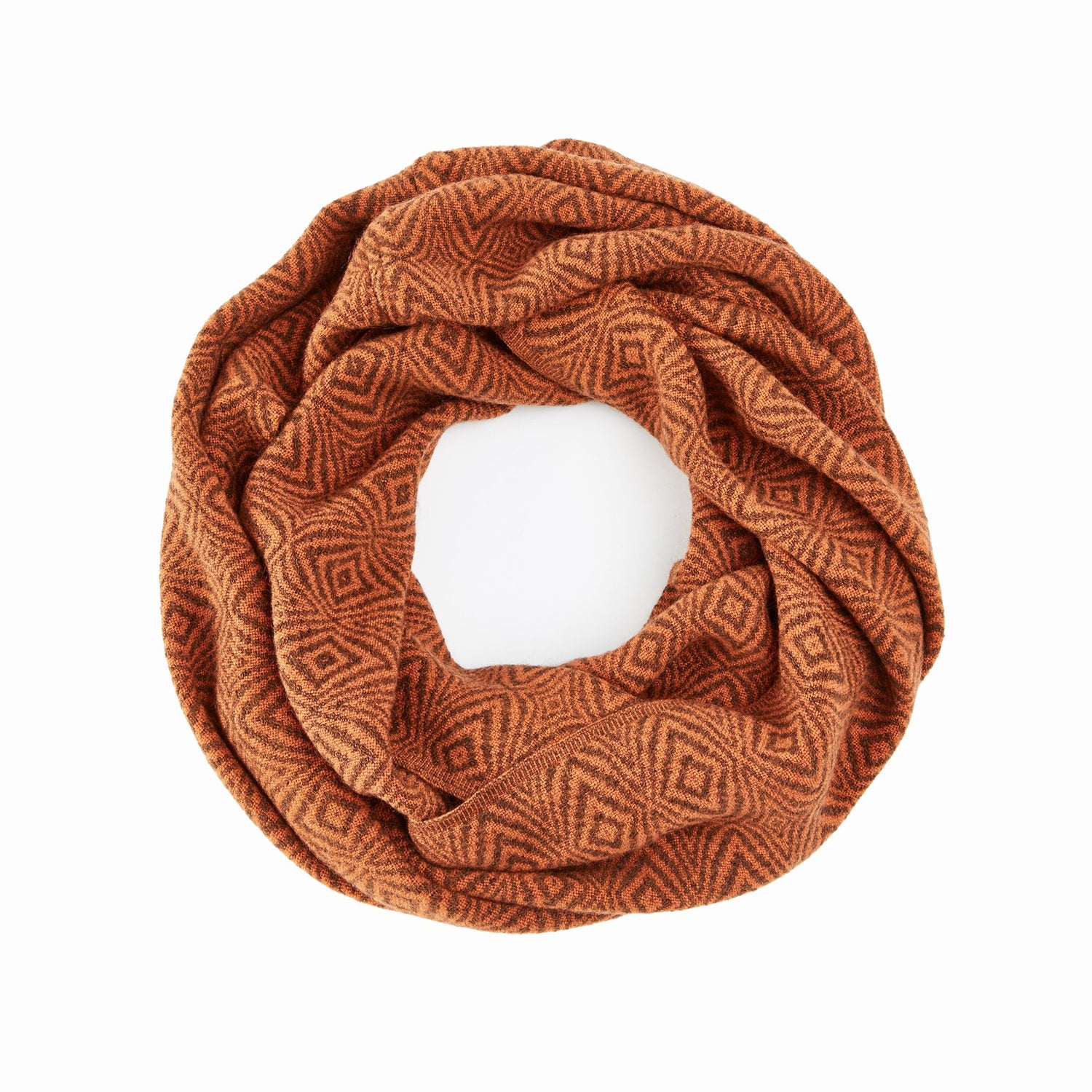 Burnt Orange Infinity Scarf