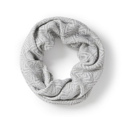 Grey and White Infinity Scarf