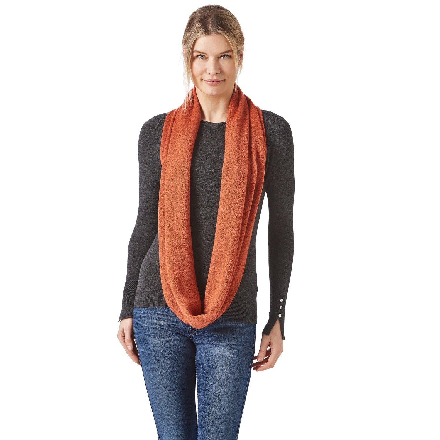 Rust Infinity Scarf