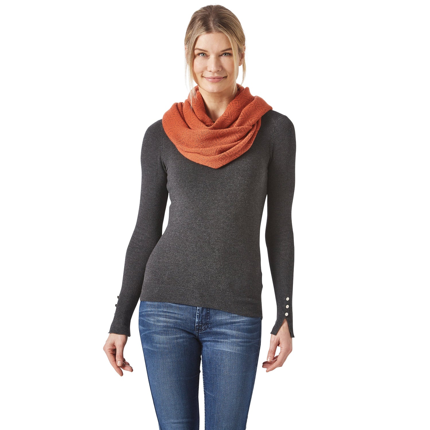 Rust Infinity Scarf